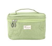 Giwnhvx Verde Moda Cosmetica Scatola Mano Cosmetica Borsa Donne Grande Capacità di Stoccaggio Casual Borsa Da Viaggio Borsa Da Toilette Trucco