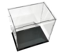 Giwnhvx Vetrina acrilica, scatola di plastica trasparente, vetrina di stoccaggio antipolvere per oggetti da collezione, bambole, modelli di auto C