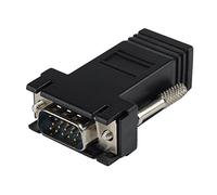 Giwnhvx VGA Nero di Estensione CAT5/CAT6/RJ45 Adattatore