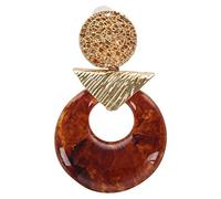 Giwnhvx Vintage Acrilico Orecchini Personalità Lega Ciondolo Orecchini Ornamento
