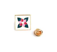 Giwnhvx Vintage Fiore Piastrelle Spilla per le Donne Moda Borsa Camicia Giacca Collare Badge Pin Pulsante Geometrico Stile 2