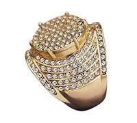 Giwnhvx Vintage o Giallo Pieno Di Pietre Preziose Bianche Di Nozze Donne Di Sposa Strass Overbearing # 1
