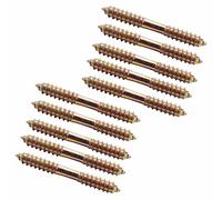 Giwnhvx Viti di fissaggio M8 x 70 mm a doppia estremità da legno a legno per mobili, 10 pezzi