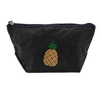 Giwnhvx Washable Carta Kraft per le Donne Borsa Cosmetica Borsa Da Viaggio Pieghevole Casa Nero