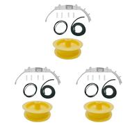 Giwnhvx WE49X20697 - Set di cuscinetti per asciugatrice WE3M26, cuscinetto superiore WE9M30, feltro da tamburo WE12M29, cinghia WE1M1067, cuscinetto scorrevole WE12X83