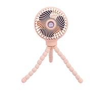 Giwnhvx Windable Ventilatore A Mano con Batteria Ricaricabile 3 Velocità Mini Ventilatore USB Mute per Bambino Studente Dormitorio Passeggino Rosa