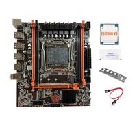 Giwnhvx X99E Scheda Madre+E5 2666 V3 CPU+Grasso Termico Supporto 4 DDR4 RECC RAM Gigabit LAN Scheda PCIEX16 NVMe Desktop Scheda Madre