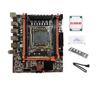 Giwnhvx X99E Scheda Madre+E5 2676 V3 CPU+Grasso Termico Supporto 4 DDR4 RECC RAM Gigabit LAN Scheda PCIEX16 NVMe Desktop Scheda Madre