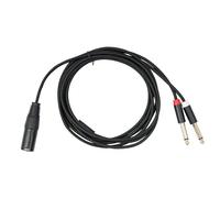 Giwnhvx XLR a doppia presa 6,35 mm microfono audio adattatore microfono splitter a Y 2 m