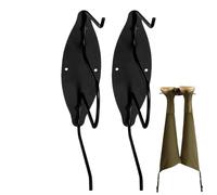 Giwoatln Wader Appendini - 2 ganci in acciaio inossidabile a montaggio a parete | per Ingresso Garage Cantina Fienile Capanno Casa - per Ingresso Garage Cantina Officina Fienile Portico Casa