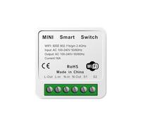 Giyofom Tuya 16A MINI Interruttore Wifi FAI DA TE Telecomando 1 Via Relè Temporizzato Automazione per Smart Life Work