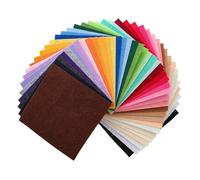 GIYXHU 40Pcs Colorful Non-Woven Felt Fabric Sheets For Multi-Colored Craft Material For DIY Projects, Sewing, And Decorations Per Il Fai Da Te(15x15cm)