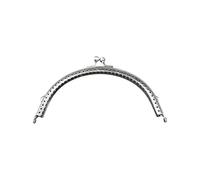 GIYXHU Chiusura a Bacio con Cornice for Borsa Hardware da 5 Pezzi | Accessori for borse con maniglia for telaio con chiusura a borsa con telaio mini borsa vintage(Silver-12.5cm)