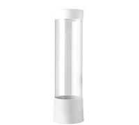 GIYXHU Estrattore for Bicchieri Di Carta Da 2 Pezzi Per Bicchiere Di Carta | Dispenser for montaggio a parete Dispenser portabicchieri in plastica che fa cadere automaticamente la tazza(Black)