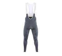 GIYXHU Pantaloncini con Bretelle da Ciclismo Pantaloni con Bretelle da Ciclismo Uomo Invernali Bici Termici in Pile Imbottitura ad Asciugatura Rapida Calzamaglia Lunga di Fascia Alta(Grey,M)