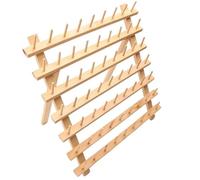 GIYXHU Portafilati 63 Piccole Bobine portafilo in Legno for Cucire Ricamo e Organizer for riporre Gli intrecci appesi