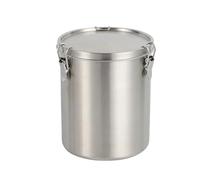 GIYXHU Serbatoio di stoccaggio in acciaio inossidabile da 2 pezzi Sigillato frutta secca for tè cucina semplice for cereali(1000ML)
