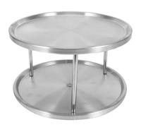 GIYXHU Stainless Steel Organizer Tray Turntable Rotating Stand For Dining Table Kitchen per Gioielli