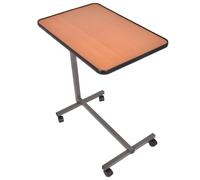GIYXHU Tavolino servitore con ruote Tavolino servitore sopra il letto Vassoio portavivande for laptop Scrivania ospedaliera con piano inclinabile