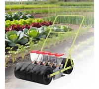 GIZMIT Seminatrice per Mais, Seminatrice Manuale a Spinta per Ortaggi, Strumento Portatile per la Semina in Giardini, Terrazzamenti e Pendii - Ideale per Regolare la Distanza tra Le Piante 5Rows