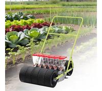 GIZMIT Seminatrice per Mais, Seminatrice Manuale a Spinta per Ortaggi, Strumento Portatile per la Semina in Giardini, Terrazzamenti e Pendii - Ideale per Regolare la Distanza tra Le Piante 6Rows