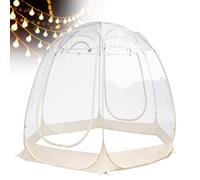 GIZMIT Tenda a Bolla Trasparente, Tenda a Bolla Pop-up 3m-Yellow | Rifugio da giardino per campeggio e osservazione delle stelle (per 4-6 o 6-8 persone), adatto a climi freddi