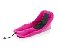 Gizmo Riders - Slitta per bambini da 6 mesi a 3 anni, slitta per bambini con cintura di sicurezza, slitta in plastica di alta qualità, colore: rosa