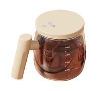 GizmoSynth Tazza da caffè elettrica da 400 ml, con coperchio e manico, per mescolare casa e ufficio, leggera, ad alta velocità, adatta per caffè/latte/proteine in polvere