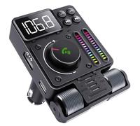 GizmoVine Adattatore Bluetooth Auto, Trasmettitore FM, Supporto PD 30W/Vivavoce/