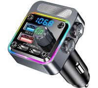 Gizmovine Bluetooth per auto, trasmettitore FM Bluetooth, ricarica rapida PD 36 W QC3.0 18 W,Accendisigari con musica, telefono a mano libera, bassi, adattatore radio per Autoradio, lettore MP3 audio