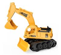 GizmoVine Escavatore Giocattolo, Ruspa, 2 in 1 Camion a Frizione Modellini con Bulldozer, Parti Resistenti e Flessibili, Spiaggia Macchinine per Bambini 2 3 4 5 Anni, Regalo di Compleanno