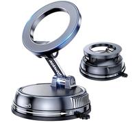 GizmoVine Supporto Magnetico Auto Telefono, Upgrade 2026 - 360° Regolabile, Ventosa Forte 35kg, Compatibile con MagSafe, Versatile per Dashboard Parabrezza Ventilazione, iPhone & Android