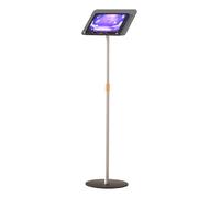 GIZNXBA Leggio Libri Regolabile Supporto da Pavimento per Tablet Supporto in Metallo per Tablet con Base Stabile, Alzata per Laptop per Scrivania per Camera da Letto, Soggiorno, Ufficio