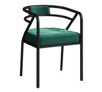 GIZNXBA Poltrona Moderna Da Reception Con Schienale Imbottito Sedie Da Ufficio Imbottita Con Sedute Imbottite Per Il Soggiorno Sedie Da Lettura Per Cucina, Camera Da Letto E Ufficio(Green A)