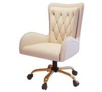 GIZNXBA Sedia Da Computer In Pelle Sedie Da Ufficio Ergonomiche Per Dirigenti Con Schienale Alto E Braccioli Sedie Da Lavoro Reclinabili E Regolabili In Altezza Con Supporto Lombare(Beige,B)