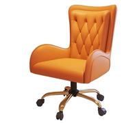 GIZNXBA Sedia Da Computer In Pelle Sedie Da Ufficio Ergonomiche Per Dirigenti Con Schienale Alto E Braccioli Sedie Da Lavoro Reclinabili E Regolabili In Altezza Con Supporto Lombare(Orange,B)