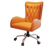 GIZNXBA Sedia Da Computer In Pelle Sedie Da Ufficio Ergonomiche Per Dirigenti Con Schienale Alto E Braccioli Sedie Da Lavoro Reclinabili E Regolabili In Altezza Con Supporto Lombare(Orange,A)
