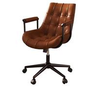 GIZNXBA Sedia Da Gioco Per Computer Sedie Direzionali In Pelle Con Braccioli Sedia Da Ufficio Ergonomica Reclinabile Con Ruote Sedie Da Studio Girevoli Regolabili Per La Casa(Bruin)