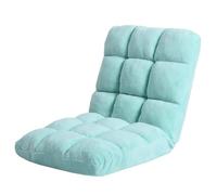 GIZNXBA Sedia Da Pavimento Con Schienale Sedia Da Gioco Pieghevole Con 5 Posizioni Regolabili Divano Pieghevole Per Adulti, Perfetto Per Leggere, Meditare O Dormire(Blauw)