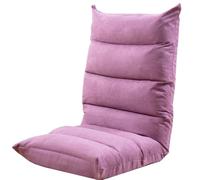 GIZNXBA Sedia Da Pavimento Gaming Regolabile Con Supporto Per La Schiena Divano Reclinabile Per Adulti, Lettura Sedie Da Meditazione Con Diverse Posizioni Letto Imbottito(Purple)