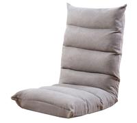 GIZNXBA Sedia Da Pavimento Gaming Regolabile Con Supporto Per La Schiena Divano Reclinabile Per Adulti, Lettura Sedie Da Meditazione Con Diverse Posizioni Letto Imbottito(Grey)