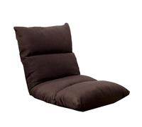 GIZNXBA Sedia Da Pavimento Pieghevole Con 6 Posizioni Regolabili Sedia Da Gioco Regolabile Con Supporto Per La Schiena Chaise Longue Poltrona Reclinabile Per Guardare La TV(Bruin)