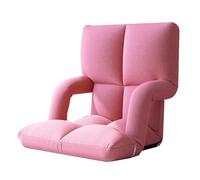 GIZNXBA Sedia Da Pavimento Pieghevole Con Braccioli Sedia Da Pavimento Gaming Imbottita Regolabile In 5 Posizioni Divano Pieghevole Con Supporto Per La Schiena Per Soggiorno(Roze)