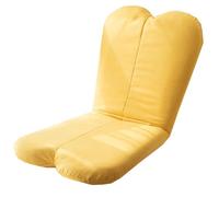 GIZNXBA Sedia Da Pavimento Pieghevole Sedia Da Gioco Pieghevole Con Supporto Per La Schiena, 5 Posizioni Regolabili, Divano Lounge Per Leggere, Meditare, Poltrona Reclinabile Per Adulti(Yellow)