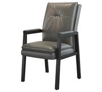 GIZNXBA Sedia Da Ufficio Con Supporto Lombare Sedie Ergonomiche In Pelle Moderna Sedia Con Braccioli E Gambe In Metallo Comode Sedie Da Lettura Per Soggiorno, Camera Da Letto E Casa(Grey)