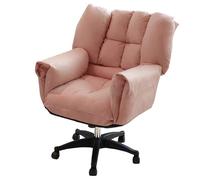 GIZNXBA Sedia Da Ufficio Imbottita Poltrone Reclinabili Ergonomiche Con Ruote Sedia Da Gioco Per Computer Executive Sedie Da Lavoro Regolabili Con Supporto Lombare(Roze,A)