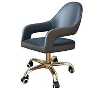 GIZNXBA Sedia Da Ufficio In Pelle Con Ruote Sedie Direzionali Ergonomiche Sedia Da Lavoro Girevole Regolabile Con Braccioli Poltrone Imbottite Per Ufficio Domestico(/Blue)