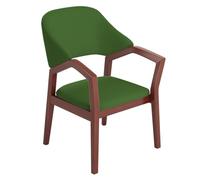 GIZNXBA Sedie Da Pranzo Imbottite In Pelle Sedia Cucina Moderna Con Gambe In Legno Sedie Da Salotto Per Soggiorno Poltrone Ergonomica Con Schienale Per Ufficio(Groen,A)
