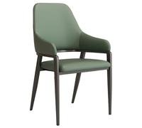 GIZNXBA Sedie Da Pranzo Moderne Sedia Laterale In Pelle Con Gambe In Metallo Sedia Cucina Moderna Imbottita Con Schienale Per Soggiorno Poltrone Imbottite Per Camere Da Letto(Groen)