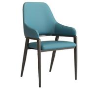 GIZNXBA Sedie Da Pranzo Moderne Sedia Laterale In Pelle Con Gambe In Metallo Sedia Cucina Moderna Imbottita Con Schienale Per Soggiorno Poltrone Imbottite Per Camere Da Letto(Blauw)